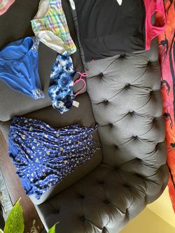 Girls clothes/bathing suits/romper/shorts/tanks 10/12