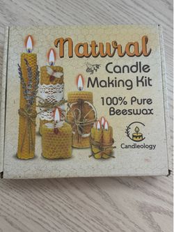 Beeswax DIY Candle Making Kit - Natural Candle Rolling Kit for Beginners