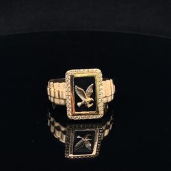 10k Gold With Cubic Zicornia Ring 