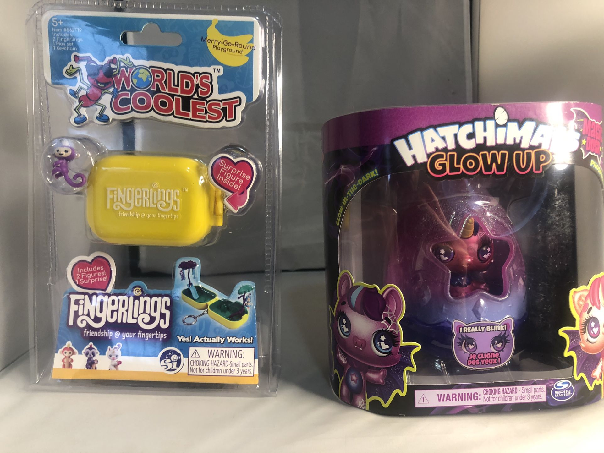New Spin Master Hatchimals Wowwee Fingerlings Mini Play Set