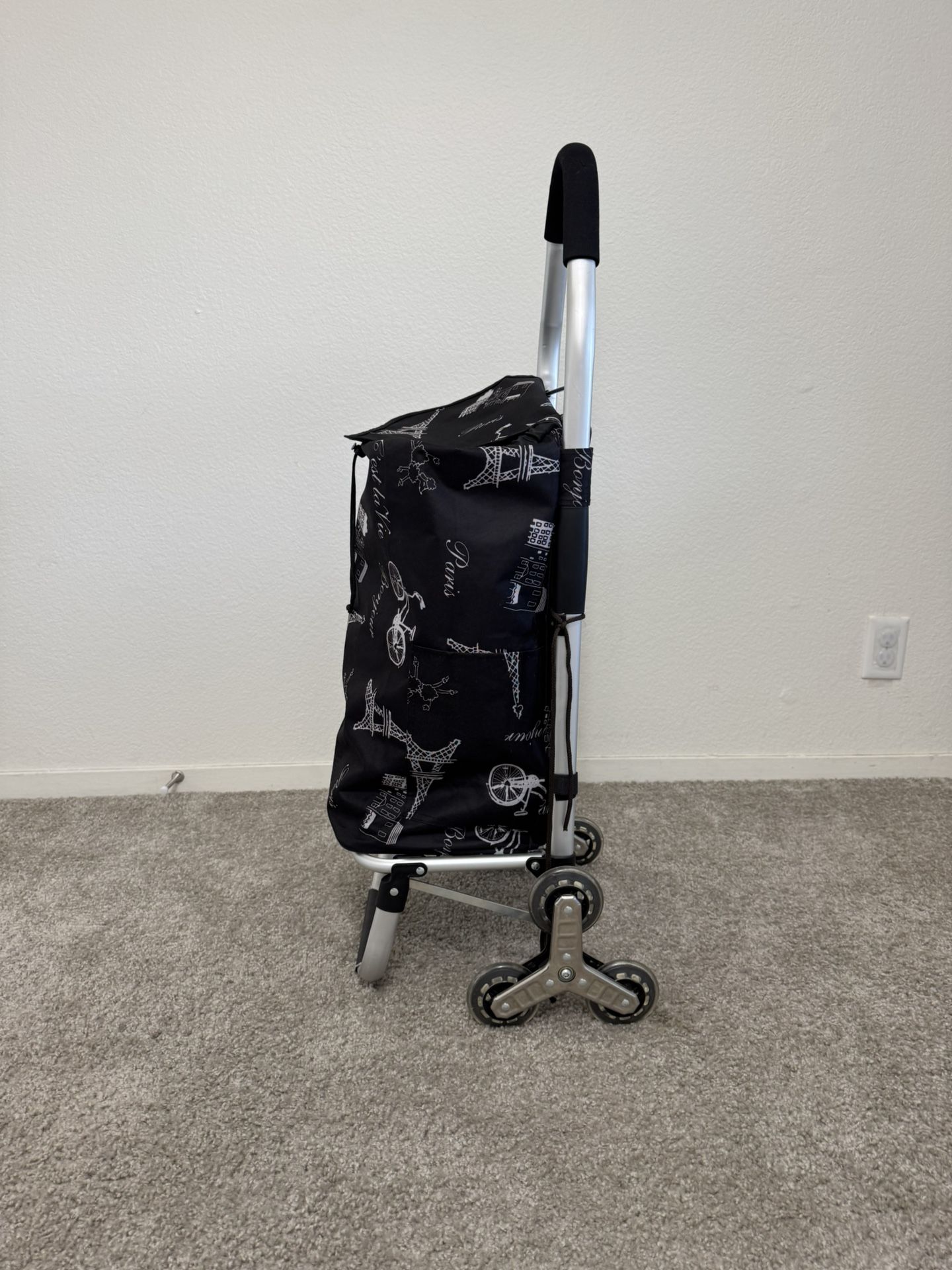 Shopping cart for Groceries with Wheels and Removable Bag