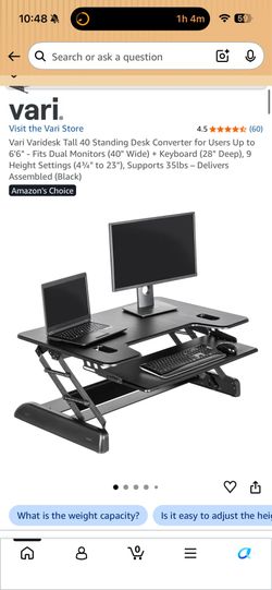 Varidesk Standing Desk Converter