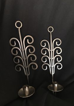 Candle holders-pewter