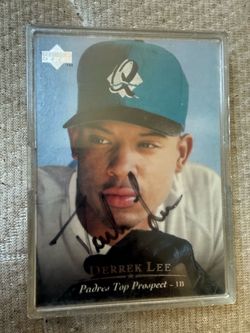 DERREK LEE  minor league Autographed card
