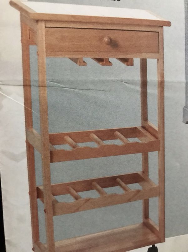 Wheeled Wine Wood Trolley With Tile Top For In San Jose Ca Wheeled Wine Wood Trolley With Tile Top For In San Jose Ca Offerup