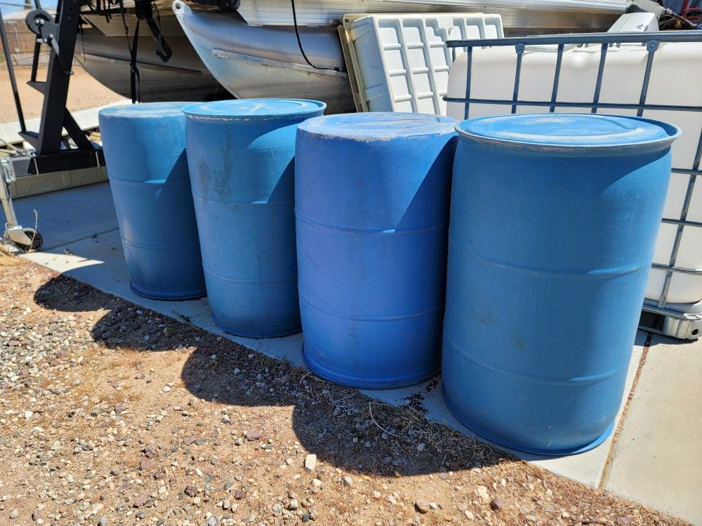 55 Gallon Water Drums
