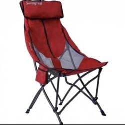 SUNNYFEEL High Back Camping Chair for Adults, Lightweight Camping Chair Support 250 lbs Heavy Duty, 