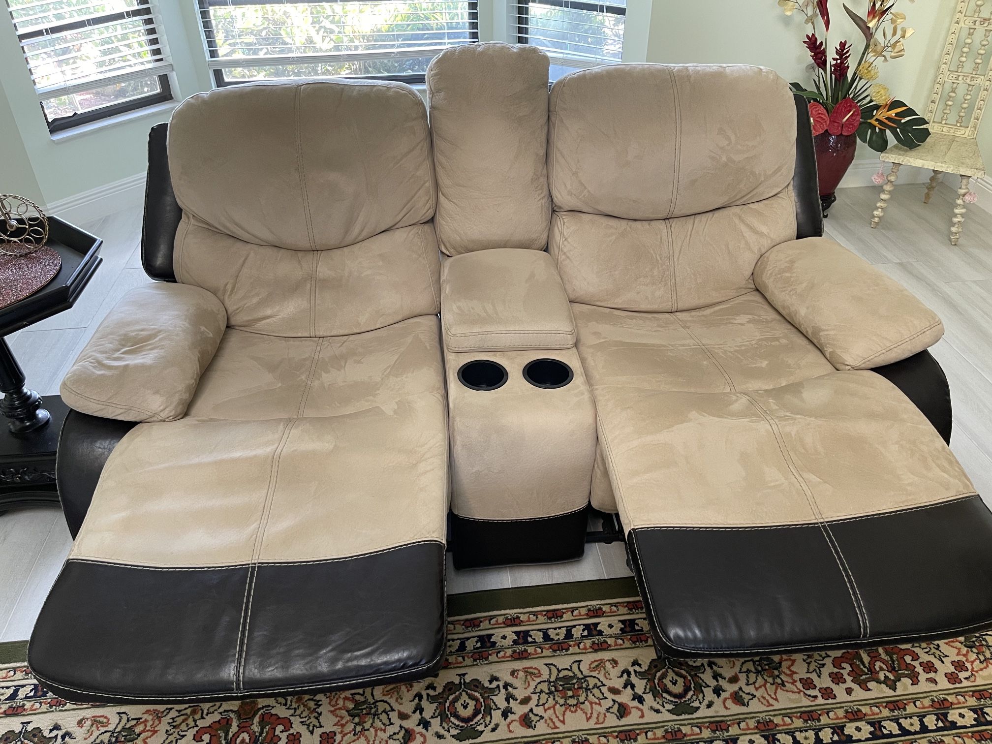 Power Reclining Sofa (3 Seat) & Love Seat Recliner