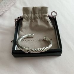 David Yurman Cable Bracelet With Diamonds
