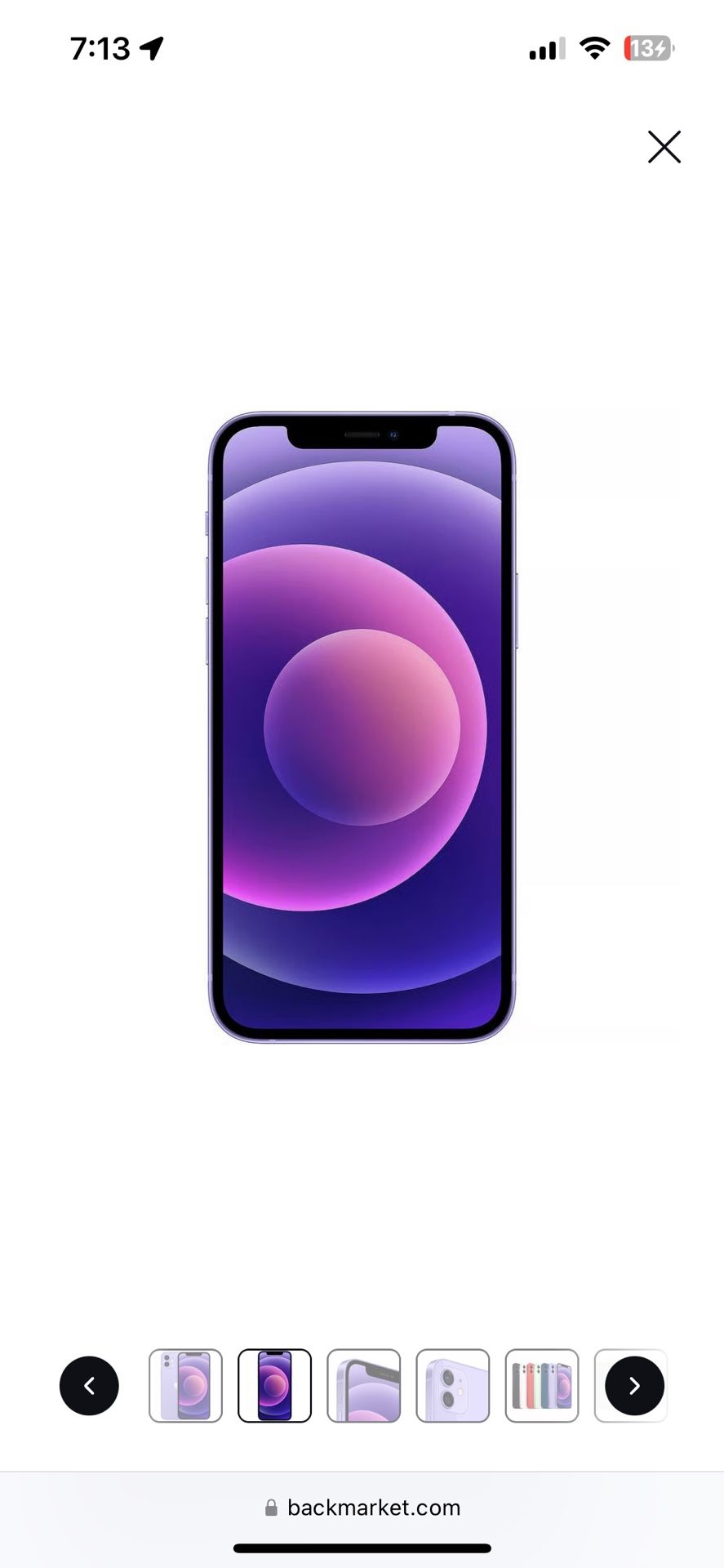 iPhone 12 64GB (Unlocked) – Purple – Great Condition