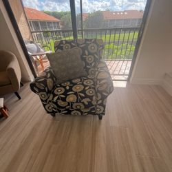 Floral Accent Armchairs (pair) $350