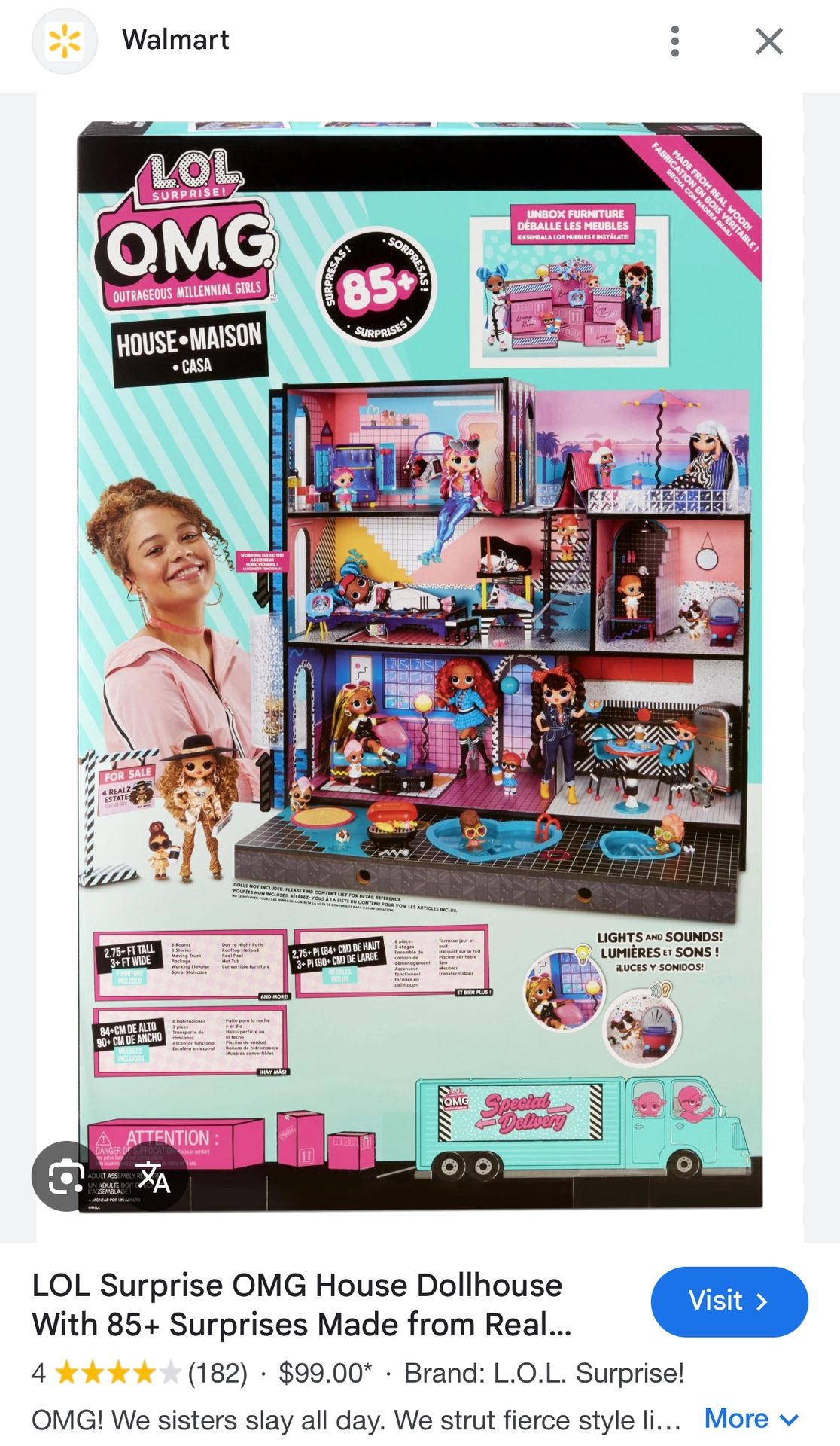 LOL Doll Mansion House 