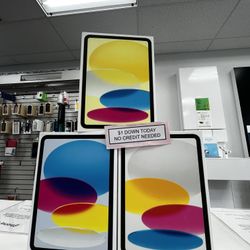 Apple Ipad 10th Generation Tablet New -PAYMENTS AVAILABLE-$1 Down Today 
