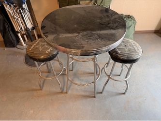 3 piece cowboys bar table.