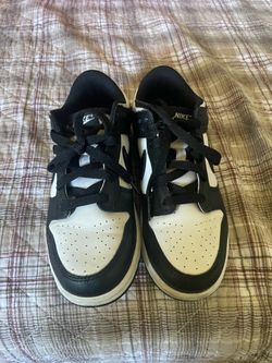 Nike Dunk Low Panda Boys Youth GS Size 3Y Black White Sneakers