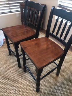 Two bar stools