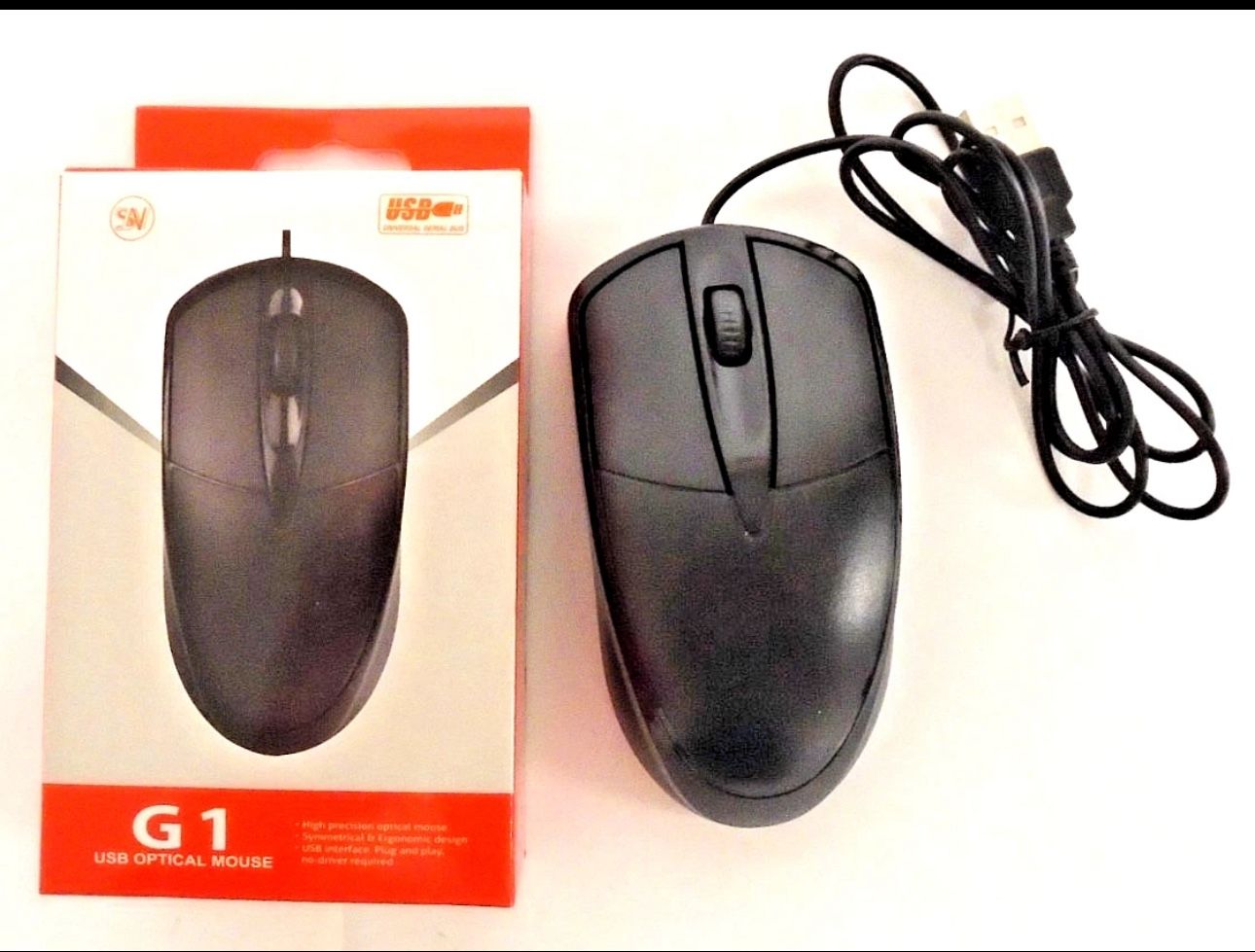 SN G1 USB Optical Mouse