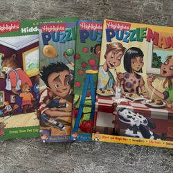 Unopened Puzzlemania And Hidden Pictures 4 Packs