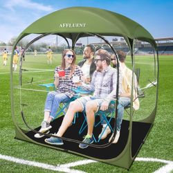 Tent Pop Up Shelter,Outdoor Instant Clear Bubble Tent with Sealed Top and Sealed Floor,All Weather Weatherproof Pods,Watching Sporting Events, Camping