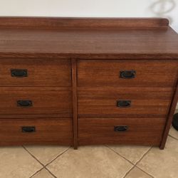 Six Drawer Dresser - Oak