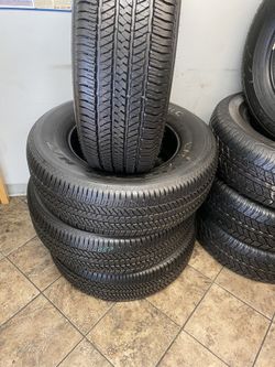SET 255/70/18 BRIDGESTONE DULER SEMI NEW 95%TREAD LIFE $250 PRICE INCLUDES PROFESSIONAL INSTALLATION AND TAX