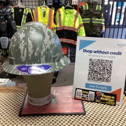 TRU CREST Green Camo Safety Hard Hat 