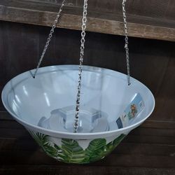 hanging flower pot. 