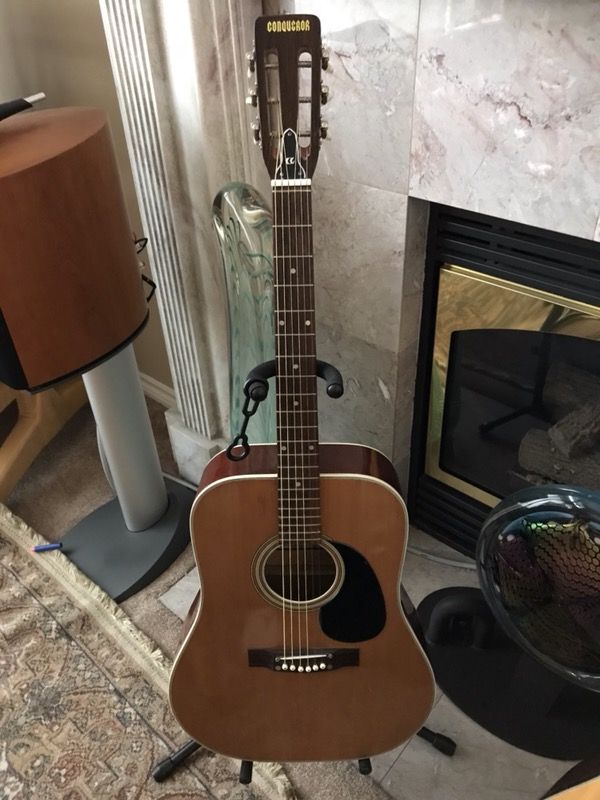 Vintage conqueror acoustic guitar