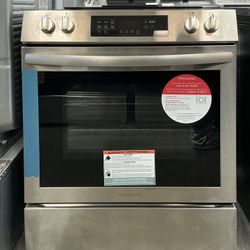 FRIGIDAIRE 30 inch 5-Burner Slide-In Electric Range w/Convection Self-Cleaning Oven