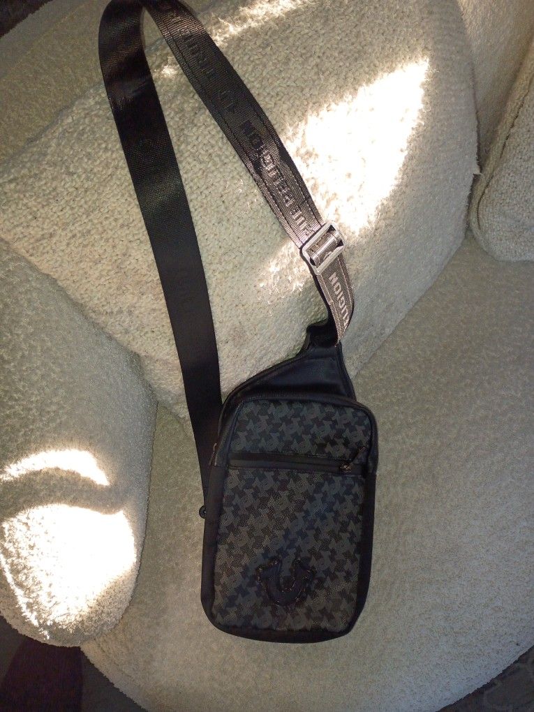 True Religion Horse Shoe Monogram Men Shoulder Backpack