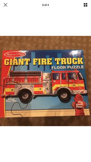 Melissa And Doug Giant Floor Fire Truck Puzzle For Sale In Los