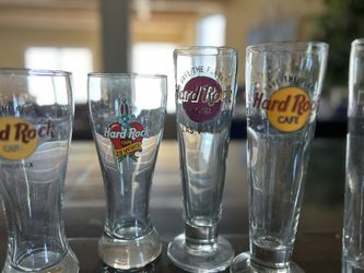 Hard Rock Cafe Pilsner Glasses