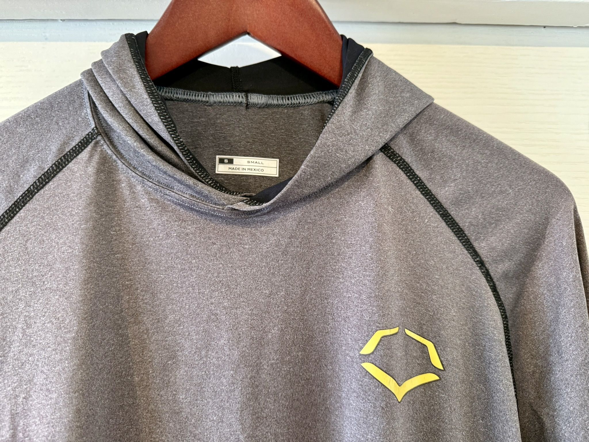 EvoShield Lightweight Training Hoodie, SwagTech, Charcoal, Adult Small