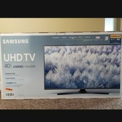 New SAMSUNG 40" Class 4K (2160P) Ultra HD Smart LED TV (UN40MU6300)