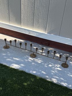 Brass 12ct Taper Candelabra Antique Finish