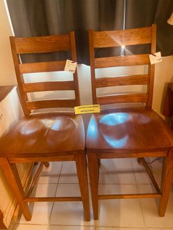Pub Chairs Bar Stools 24” Wood