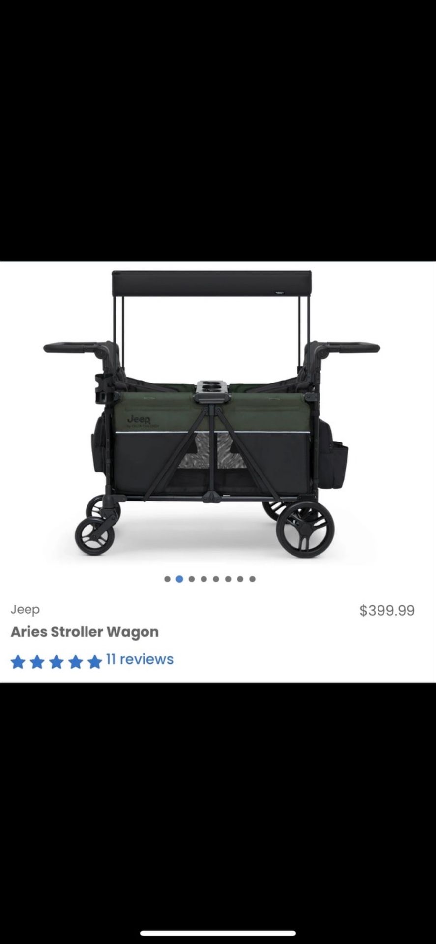 Jeep Aries Stroller Wagon/ Jeep/ Wagon/ Stroller/ Kids/ Toys/ Sports/ Travel/ Beach/ New