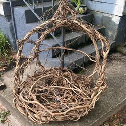 Grapevine chair, handmade