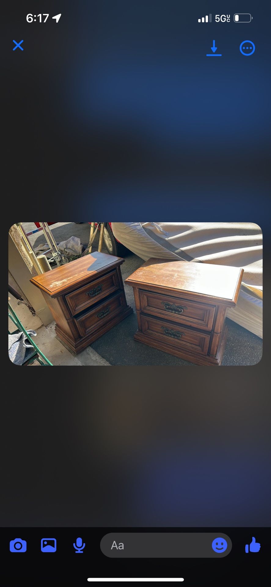 2 End Tables With Drawer