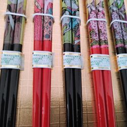 Wajima Urishi Lacquered 4 set Chopsticks, 9", Brand New, Never Used. Still In Box