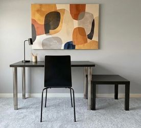 Ikea desk table and chair
