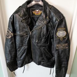 HARLEY DAVIDSON LEATHER JACKET 2XL