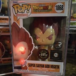Funko Pop! #1868 Super Saiyan God Vegeta (PRE RELEASE)(Glow Chase)