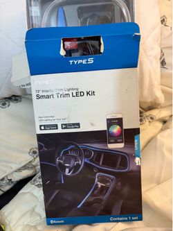 Type S 72” Smart Bluetooth LED Interior Car Trim Lighting Kit – Open Box Complete