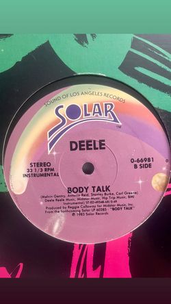 DEELE - BODY TALK 12’ RECORD 80’S FUNK OLD SCHOOL FUNK 89’S BOOGIE FUNK 