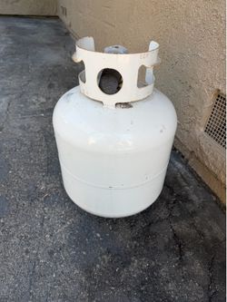 Empty propane tank