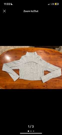 NWOT SHEIN Women’s Long Sleeve Crop top Sweater Blouse Large