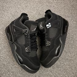 size 7 jordan 4 black cat