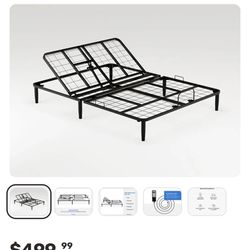 NEW Sleepy's Mattress Bed frame Adjustable Base Reclining -black