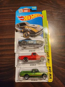 Hot Wheels Datsun 3 piece